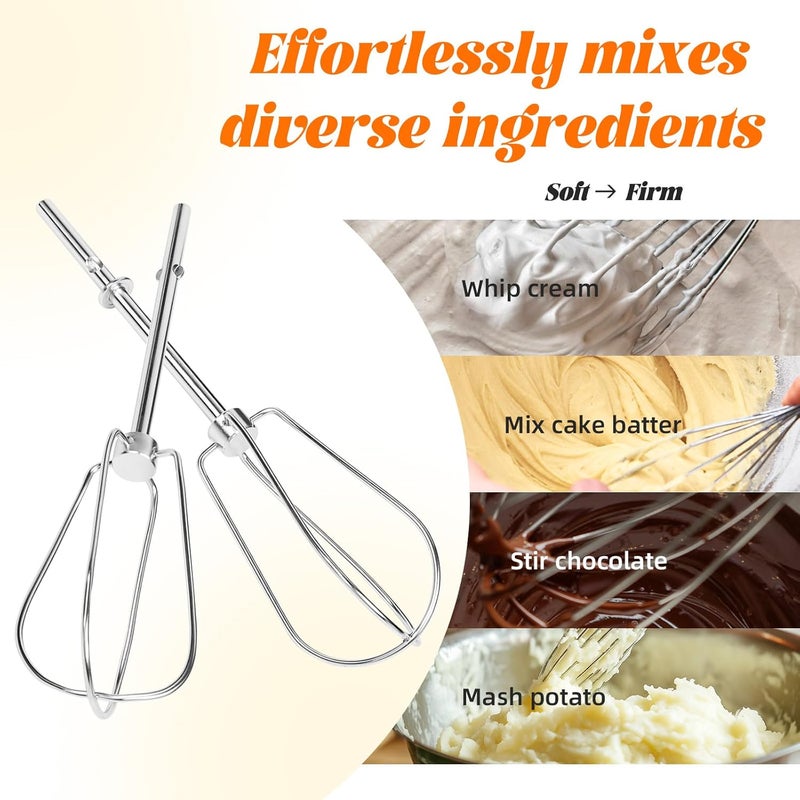 AUGHOA Hand Mixer Beaters for Kitchenaid, W10490648 Beaters Attachments Compatible with KitchenAid Hand Mixer KHM2B AP5644233 PS4082859 - Image 5